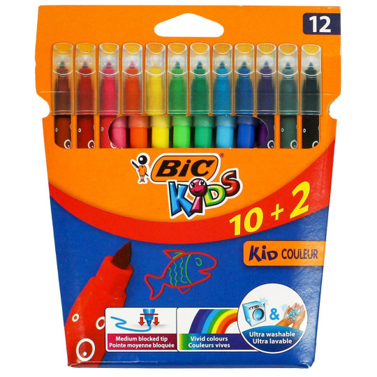 Flamastry BIC Kids Couleur 12 kolorów
