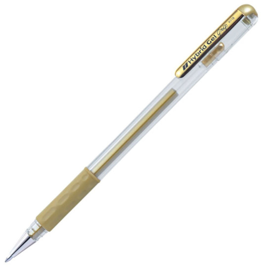 Długopis żelowy Pentel Hybrid Gel Pen 0,8 mm złoty
