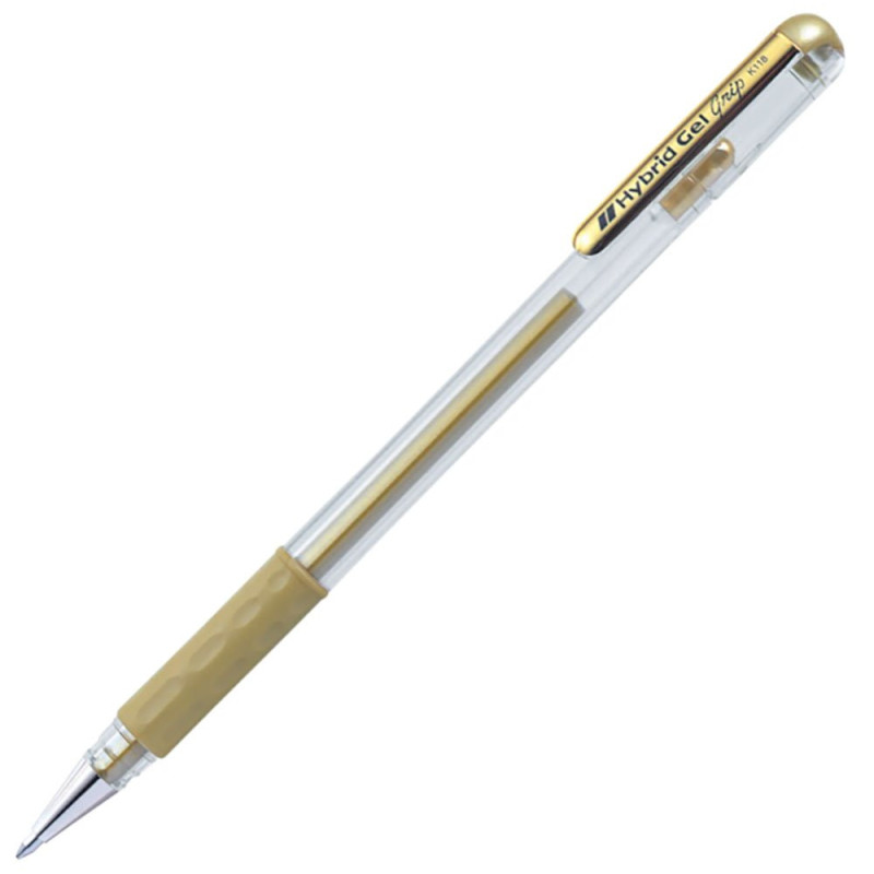 Długopis żelowy Pentel Hybrid Gel Pen 0,8 mm złoty
