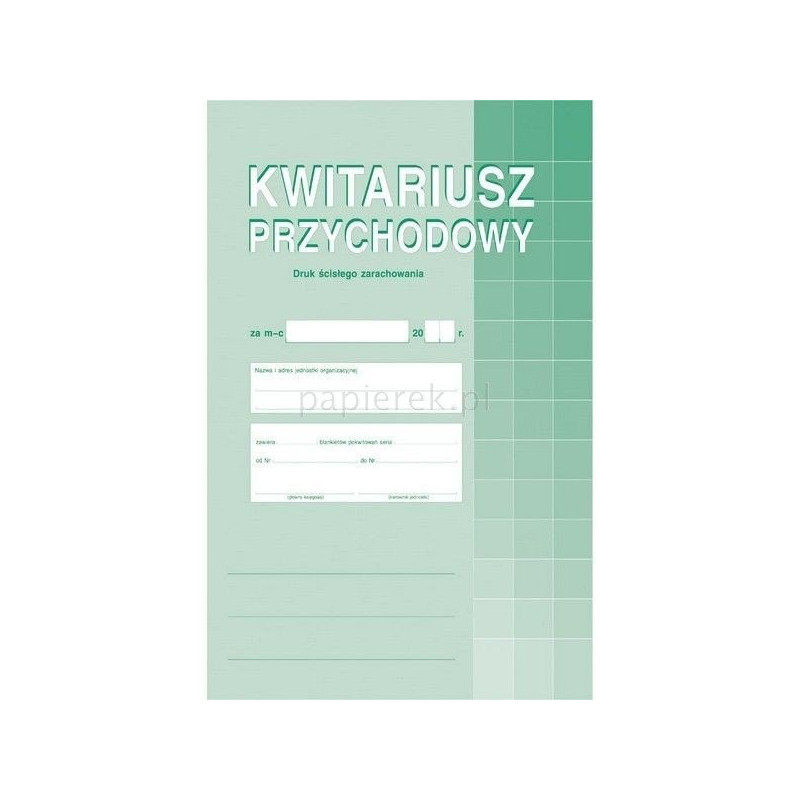 KWITARIUSZ PRZYCHODOWY A5 M&P