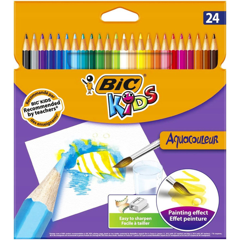 Kredki akwarelowe BIC Aquacouleur 24 kolory