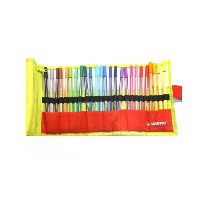FLAMASTRY STABILO 1mm kpl /25szt/