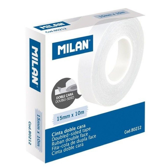 Taśma samoprzylepna dwustronna Milan 15 mm x 10 m