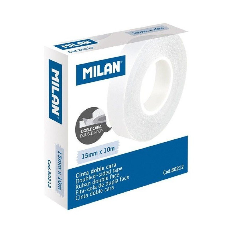 Taśma samoprzylepna dwustronna Milan 15 mm x 10 m