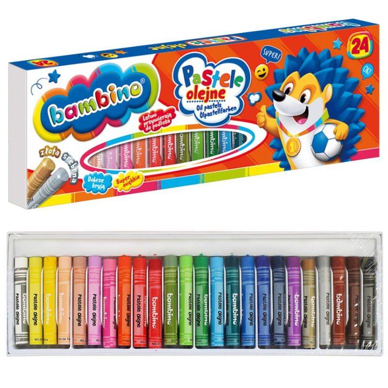 Pastele olejne Bambino 24 kolory