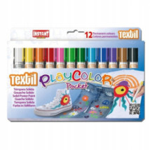 FARBY W SZTYFCIE PLAYCOLOR TEXTIL 12 KOLORÓW