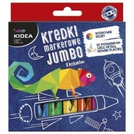 Kredki markerowe Jumbo 8 kolorów Kidea