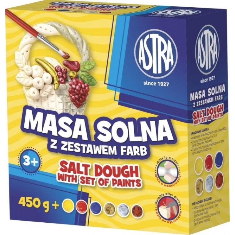 Masa solna ASTRA + farby do malowania 0,45g