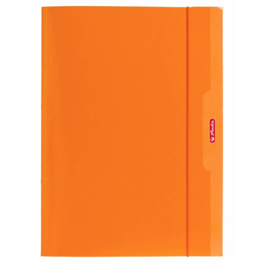 Teczka rysunkowa z gumką Color Blocking A4 HERLITZ pomarańcz