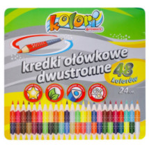 Kredki Premium Kolori dwustronne 24/48 kolory