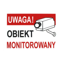 UWAGA! OBIEKT MONITOROWANY LB-47 14x19cm
