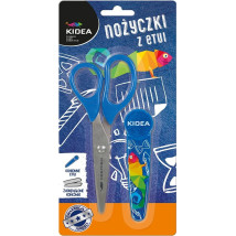 Nożyczki z etui KIDEA blister