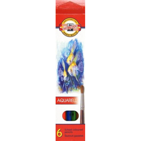 Kredki akwarelowe  6 kolorów Koh-I-Noor