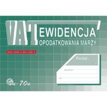 EWIDENCJA OPODATKOWANIA MARŻY