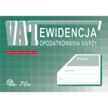 EWIDENCJA OPODATKOWANIA MARŻY