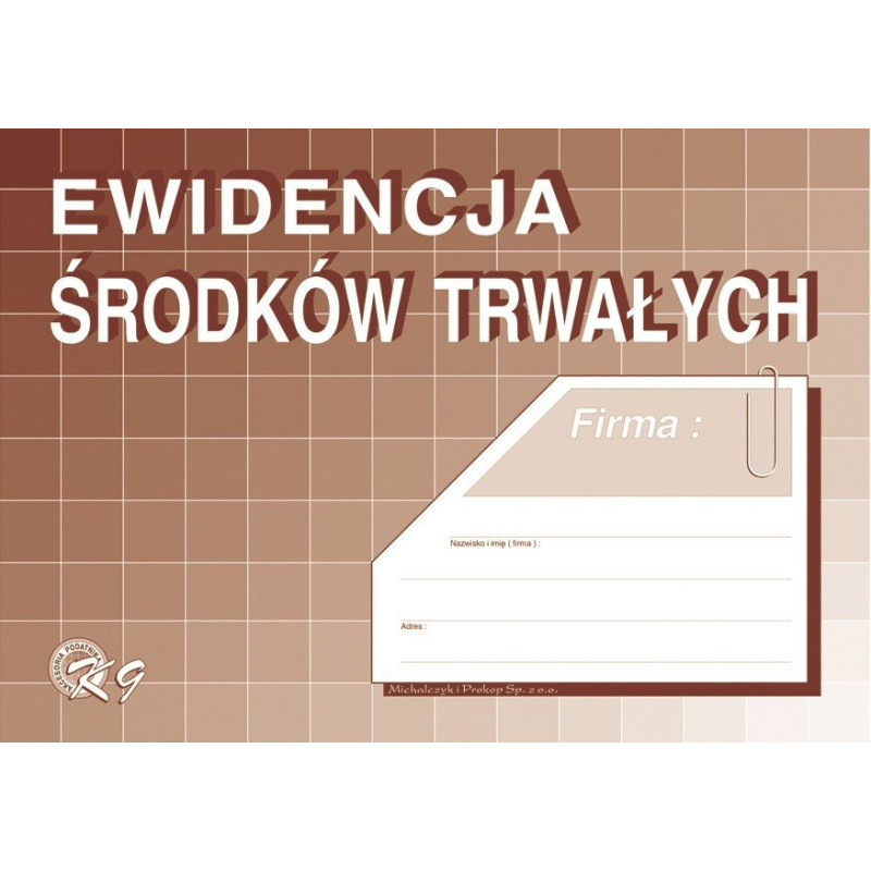 Ewidencja środków trwałych A4 K9 M&P