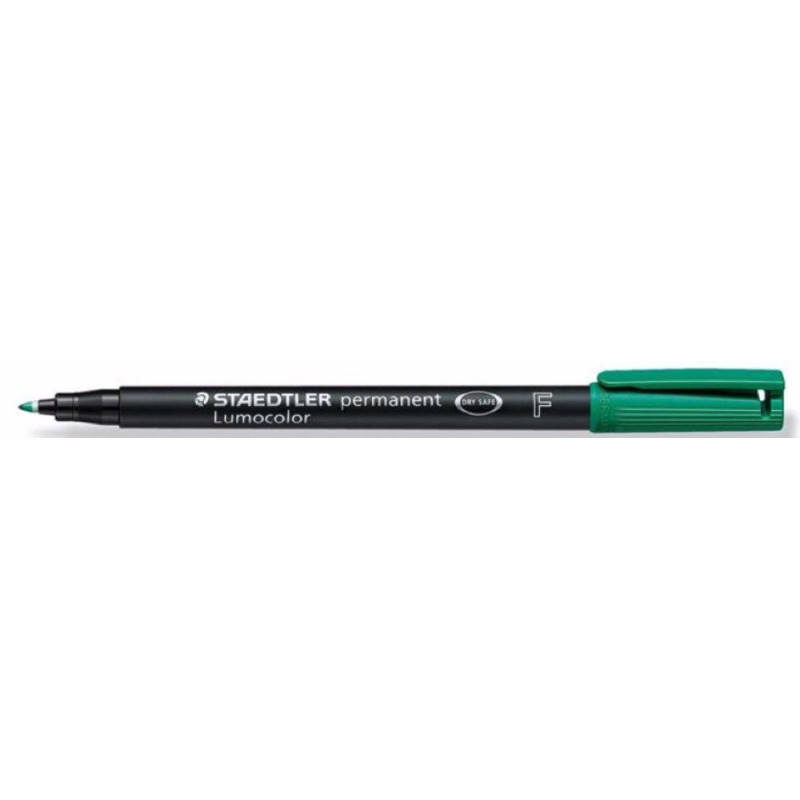 FOLIOPIS Lumocolor Staedtler F zielony wodoodporny