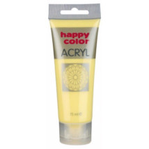 Farba akrylowa pastel, żółty pastel, 75 ml Happy Color