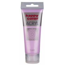 Farba akrylowa metaliczna, róż, 75 ml Happy Color