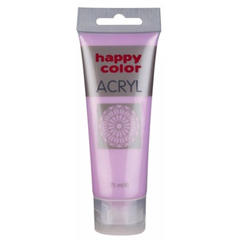 Farba akrylowa metaliczna, róż, 75 ml Happy Color