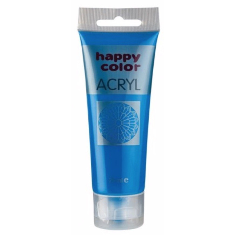 Farba akrylowa, niebieska, 75 ml Happy Color