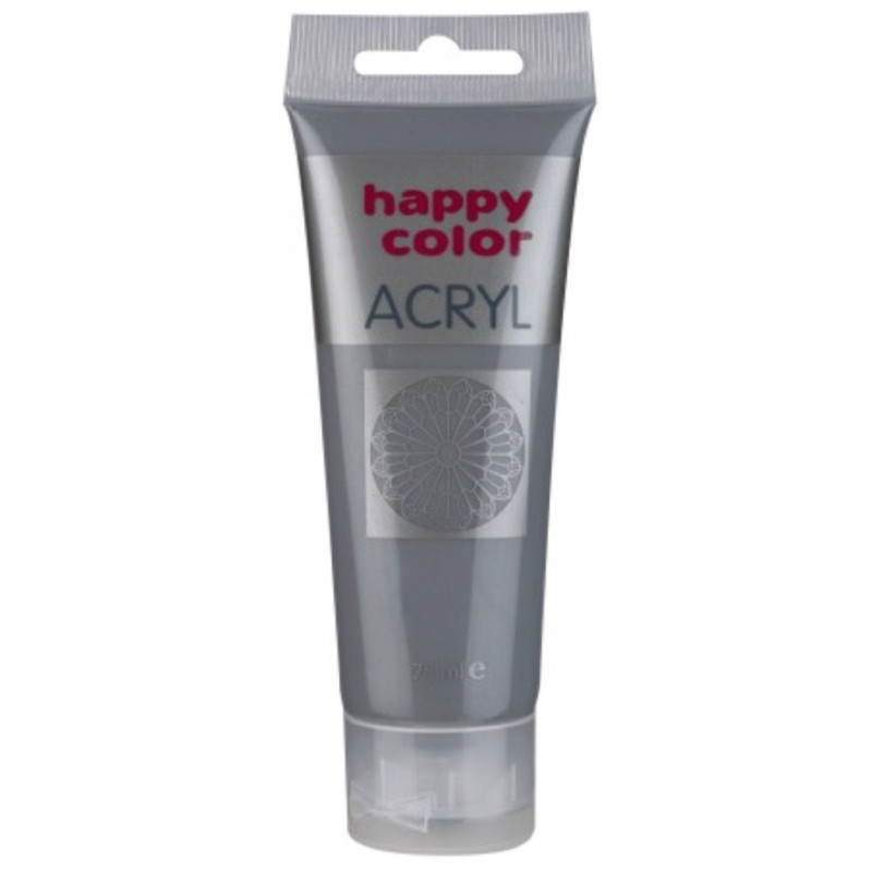 Farba akrylowa szara 75 ml Happy Color