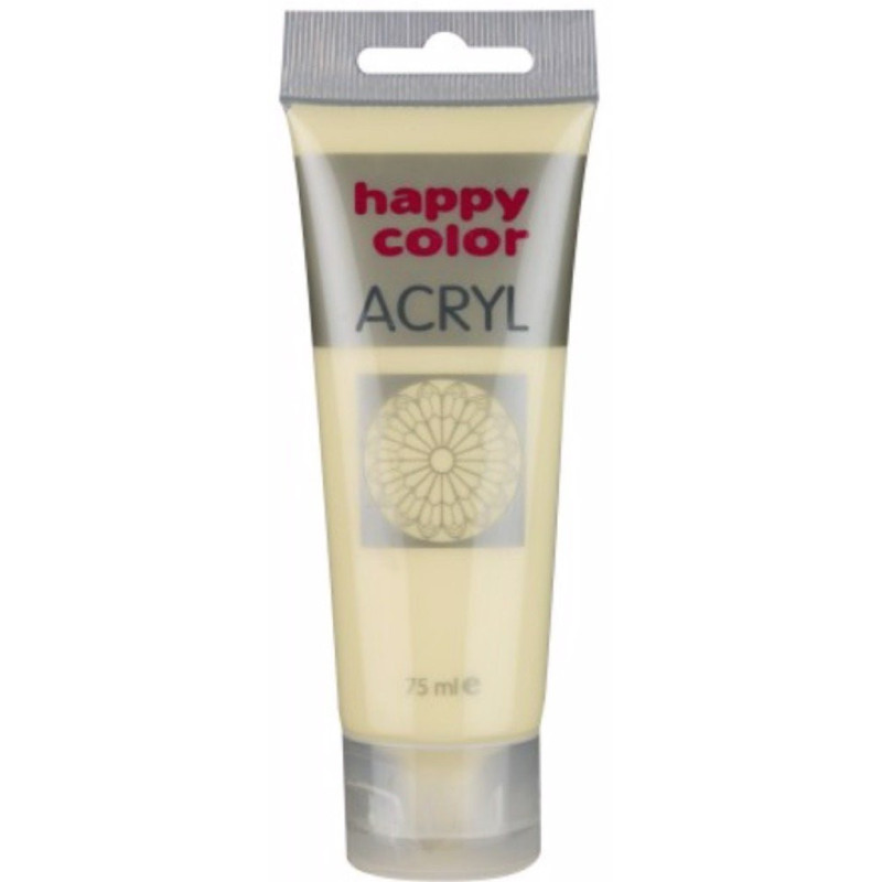 Farba akrylowa, kość słoniowa, 75 ml Happy Color