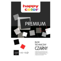 Blok techniczny czarny A3 220g Happy Color Premium