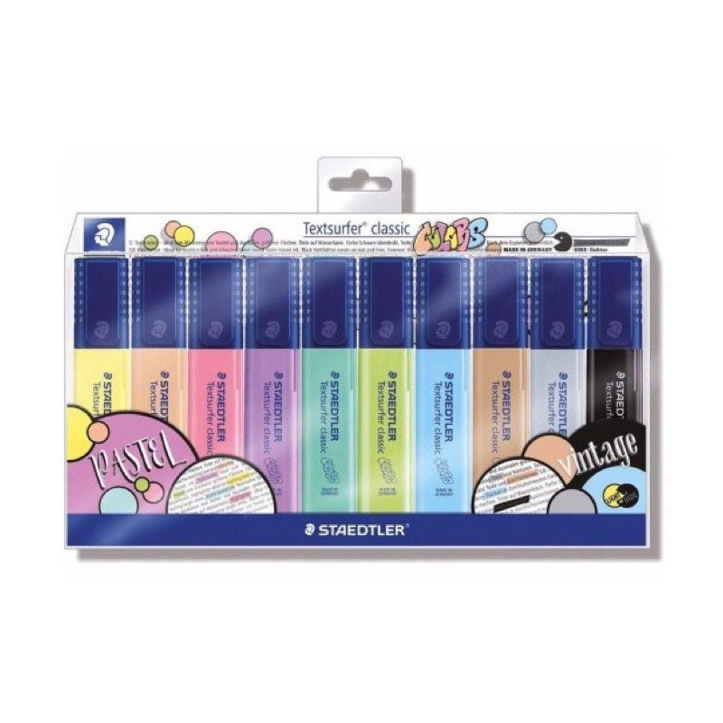 Zakreślacze Textsurfer classic Pastel & Vintage 10 sztuk