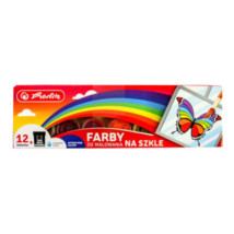 Farby do malowania na szkle Herlitz 12 kolorów 20ml