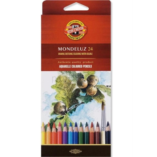 KREDKI AKWARELE 24 KOLORY MONDELUZ
