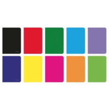 Zeszyt półtwardy Herlitz A5 96K, kratka, kolekcja Rainbow