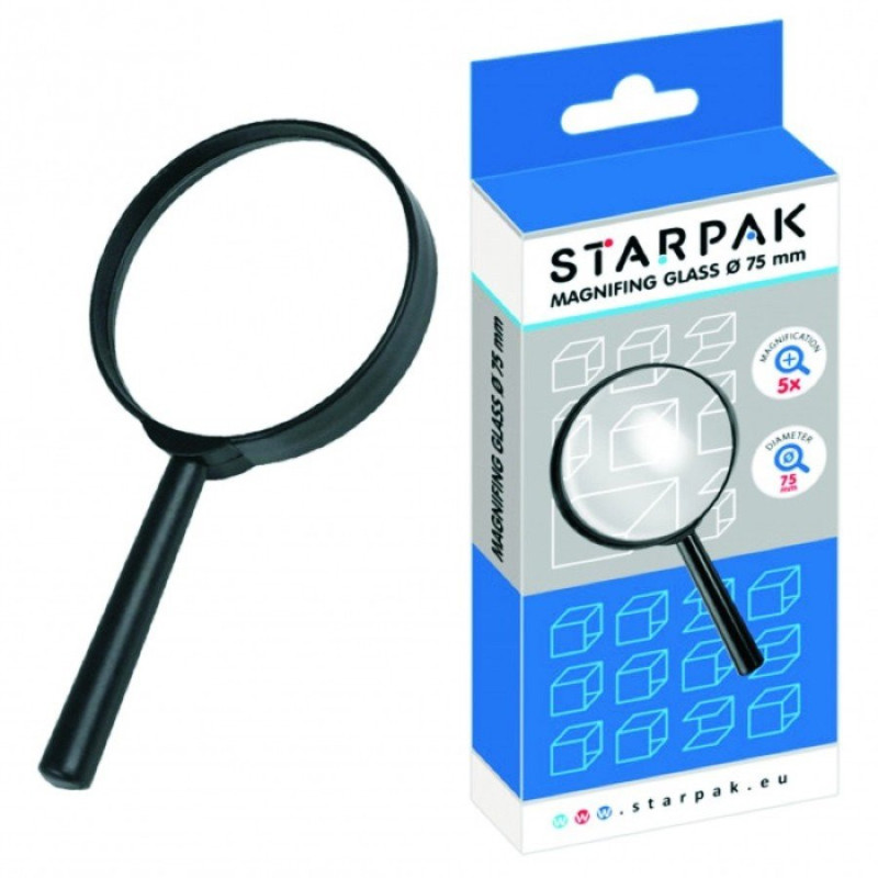 Lupa powiększająca, średnica 75 mm STARPAK