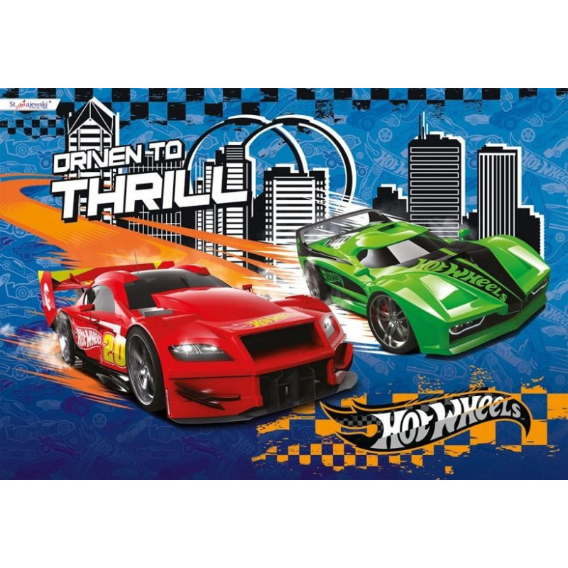 Podkład szkolny na biurko, obustronny, licencja HOT WHEELS
