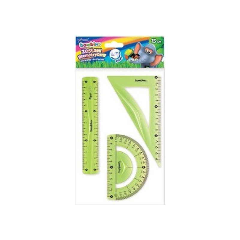 Zestaw geometryczny Bambino 3 elementy flexi 15cm