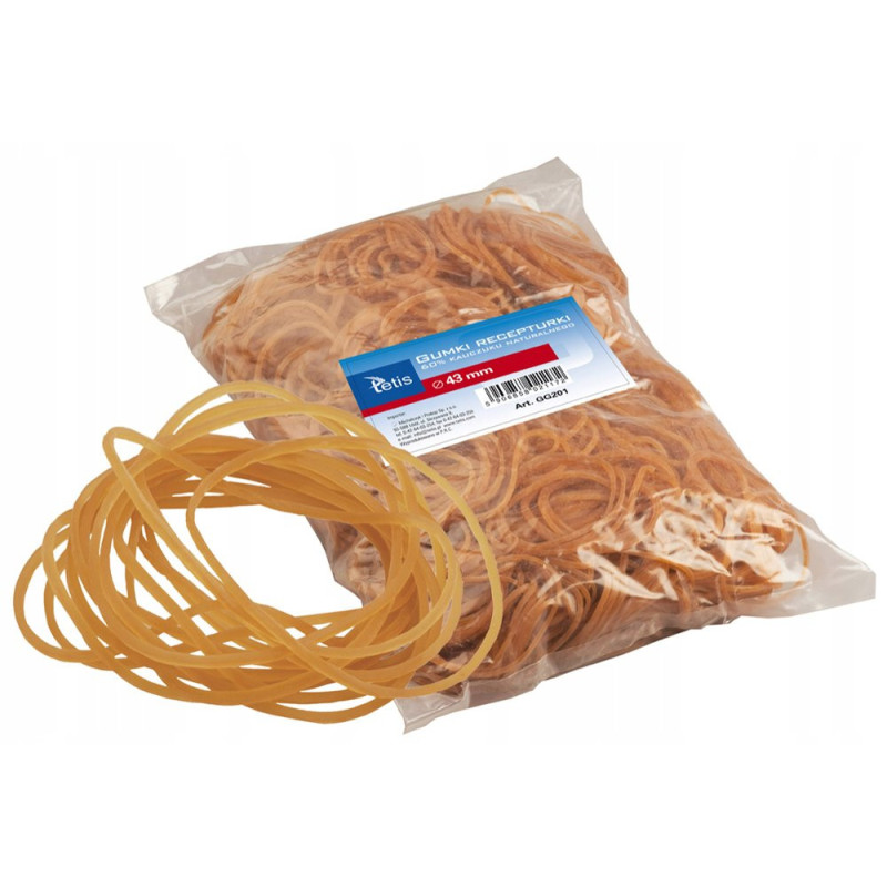 Gumki recepturki mocne Tetis 43mm 1kg