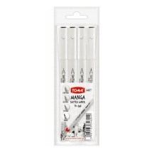 Cienkopisy Manga Sketch Liner Toma 4 sztuki