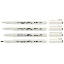 Cienkopisy Manga Sketch Liner Toma 4 sztuki