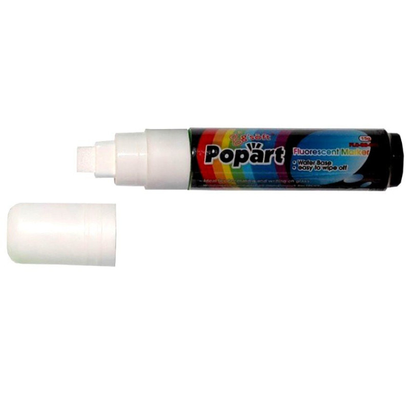 Marker kredowy POPART biały 15G
