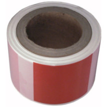 Taśma ostrzegawcza 80mmx100mb, czerwono-biała, czerw-czarna