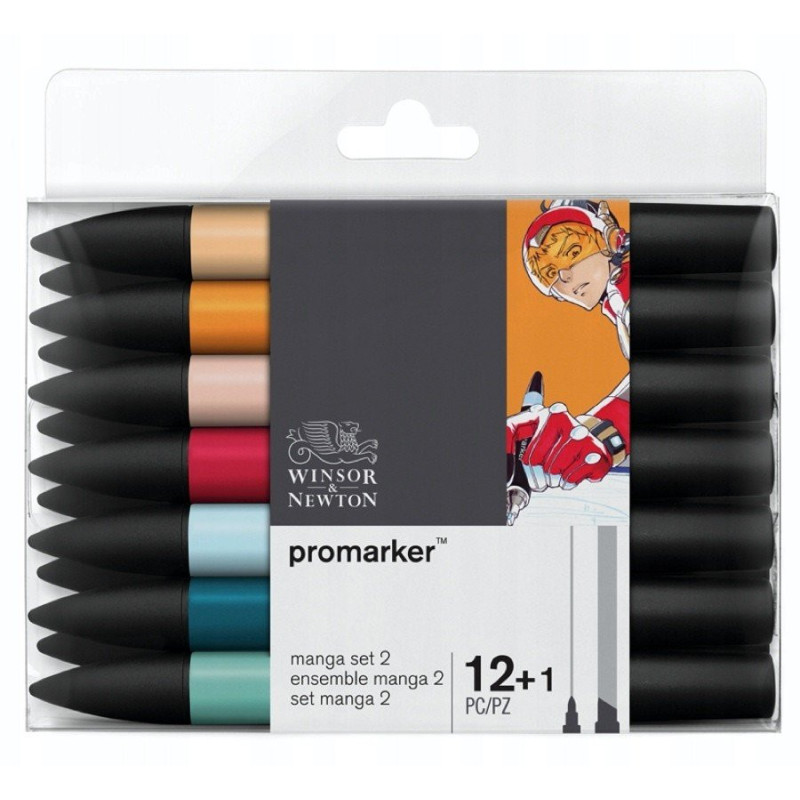 ZESTAW WINSOR & NEWTON MANGA SET 12 + 1 SZT