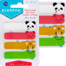Zakładki indeksujące zwierzątka 15x55 Starpak