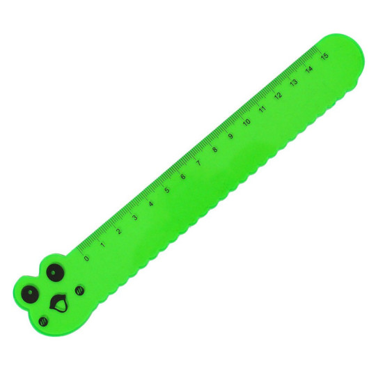 Linijka plastikowa 15 cm Starpak Żyrafa, Kot, Pies