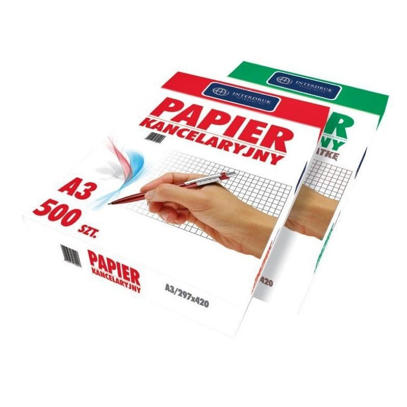 Papier kancelaryjny A3 500 sztuk linia