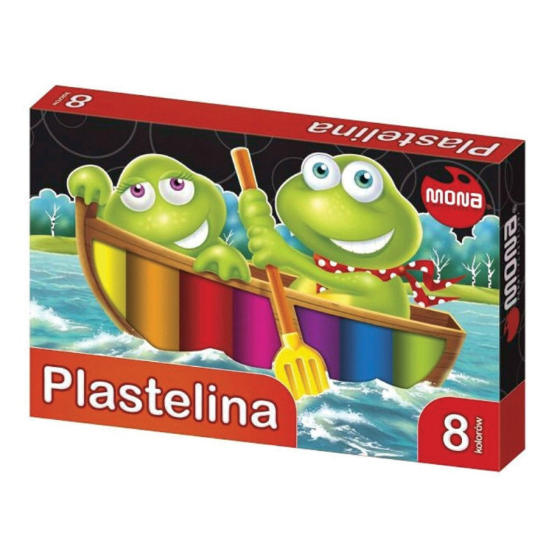 Plastelina szkolna 8 kolorów MONA