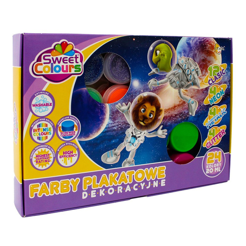 Farby plakatowe Otocki 24 sztuki 20 ml
