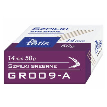 Szpilki krótkie srebrne Tetis 14 mm 50g