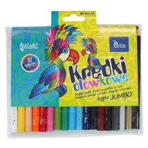 Kredki ołówkowe JUMBO Tetis 18 kolorów