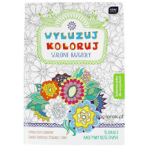 Wyluzuj koloruj szalone bazgroły, kolorowanki dla dorosłych mix wzorów
