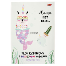 Blok rysunkowy A4 z kolorowymi kartkami Drawing Pad Unipap